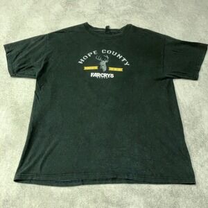 Far Cry 5 Hope County Falls End Video Game Promo T-Shirt Black Mens Size XL